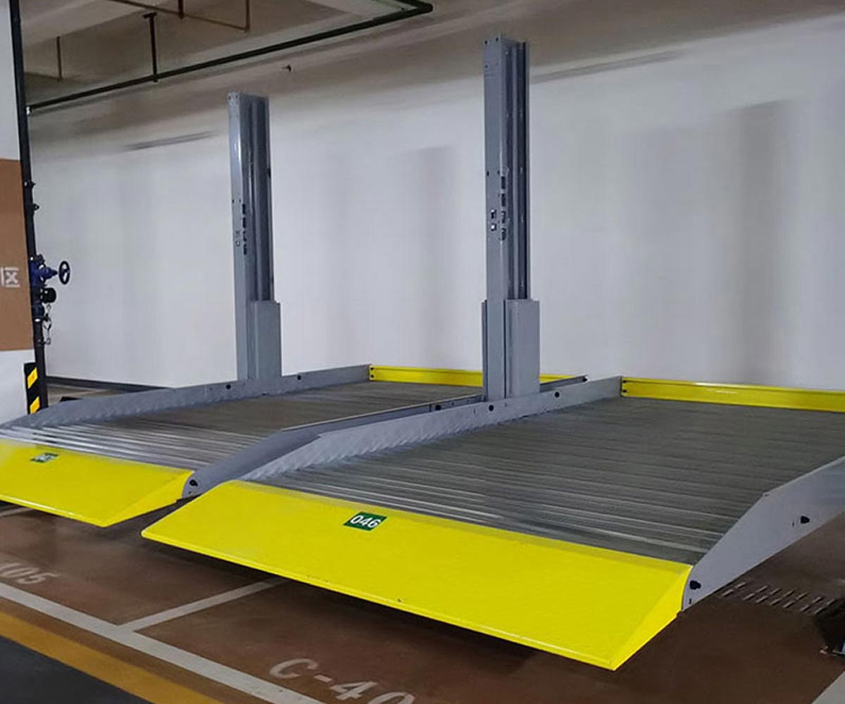 新城区三层升降横移式机械式立体停车设备回收