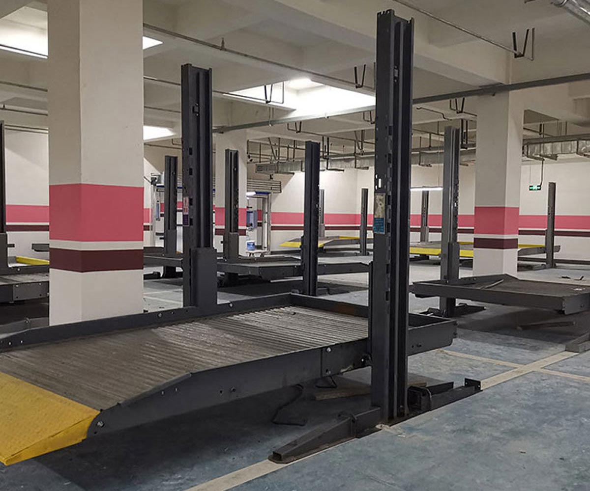 鄂州市两柱升降式立体停车位安装