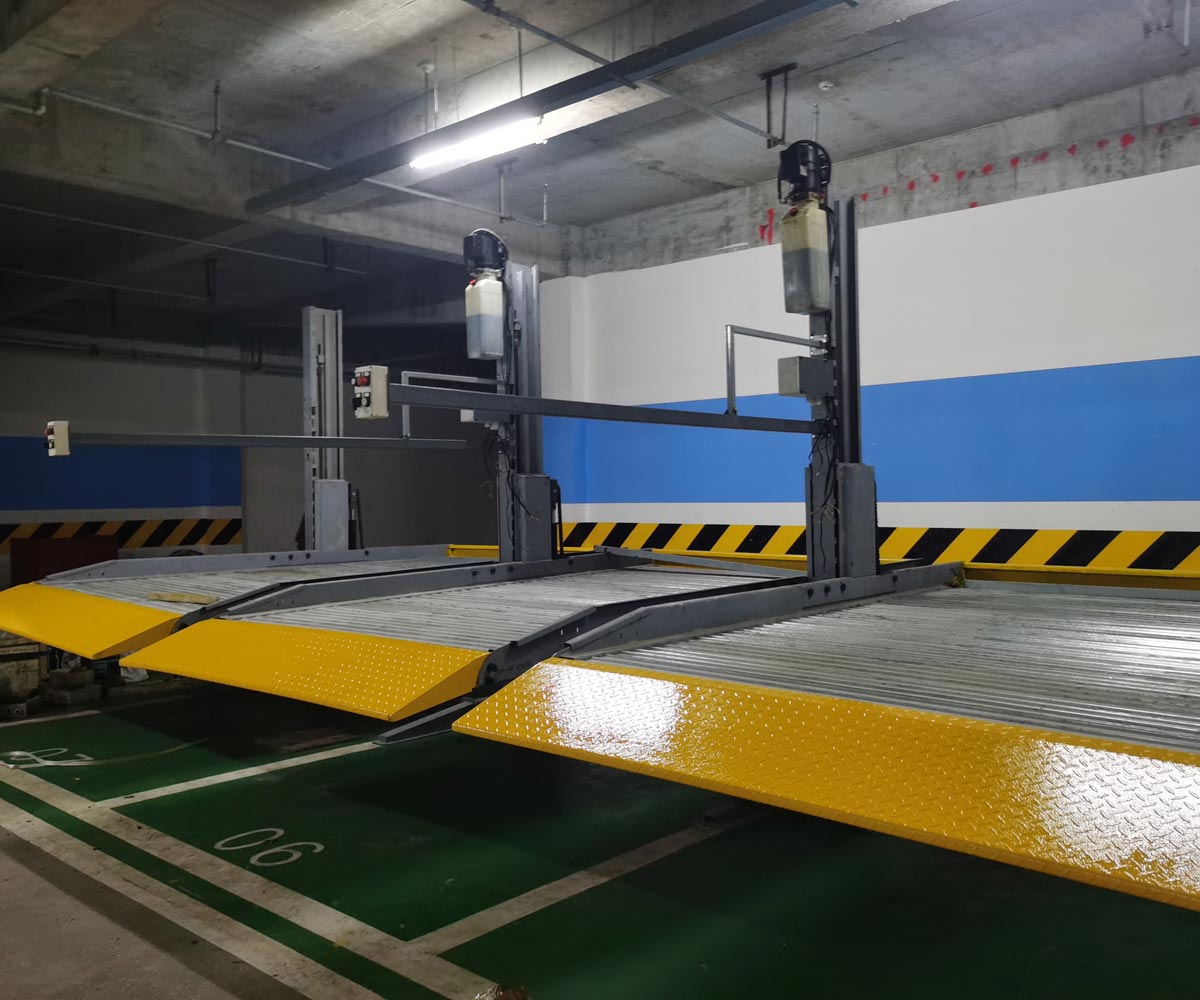 湘潭市PJS两柱简易升降机械式停车设备