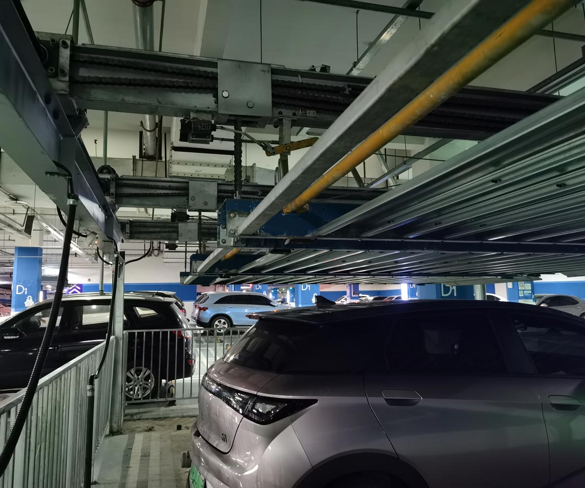 广元市负一正一地坑PSH2D1二层升降横移机械式停车设备